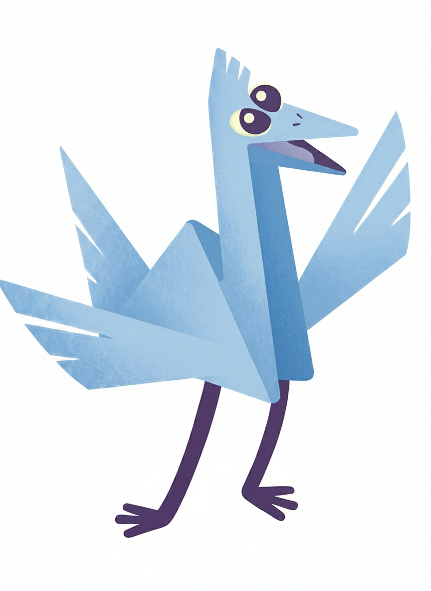 Tsuru — pássaro de origami símbolo da UNI